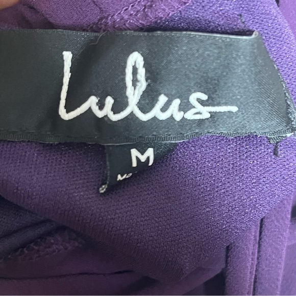 Lulu’s Sz M Strappy To Be Here Purple Lace Up Maxi Dress - Picture 10 of 16